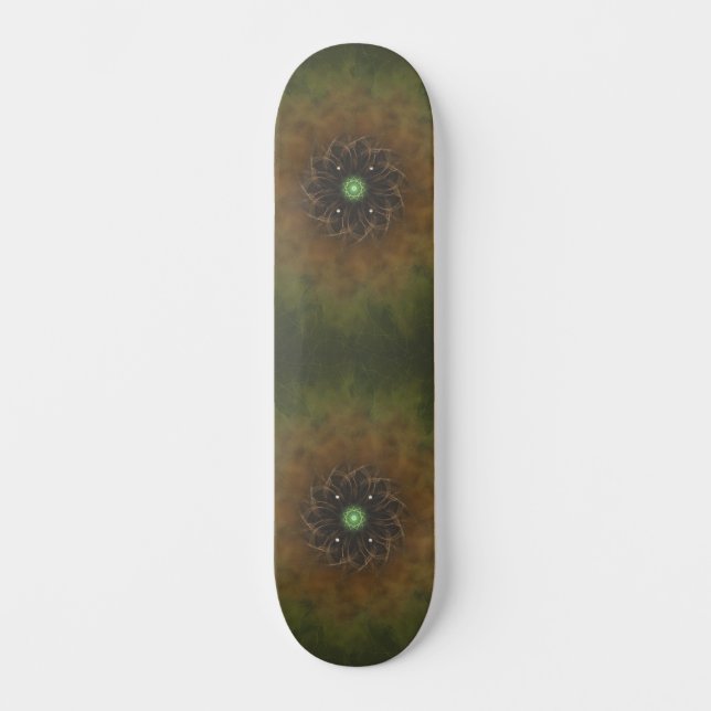 Skateboard Emerald Cosmic Mandala Burst (Recto)