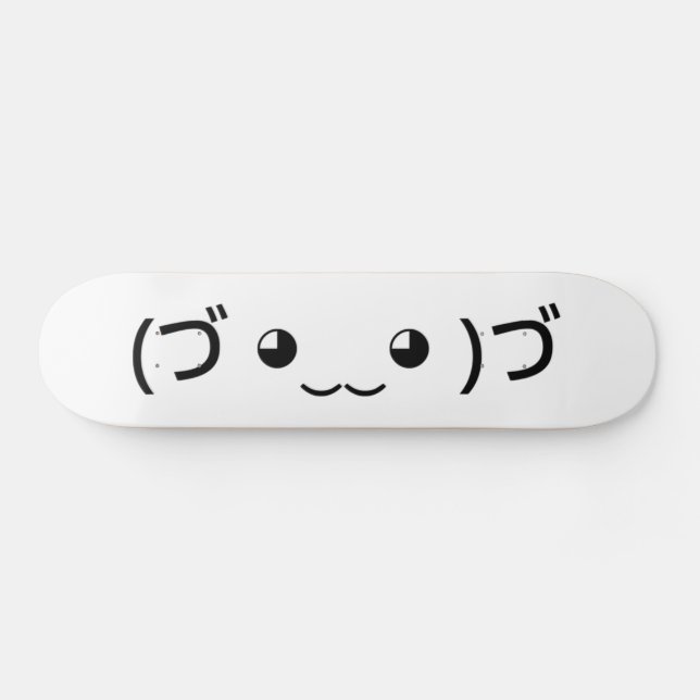 Skateboard Emoticon (づ ◕ ‿ ‿ ◕) づ Kaomoji Japonais (Horz)