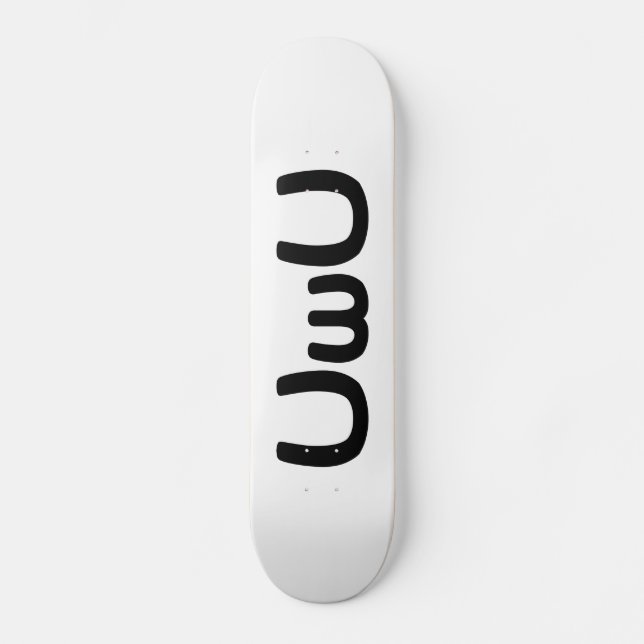 Skateboard Émoticône heureuse de visage d'Anime d'UwU (Recto)