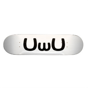 Skateboard Émoticône heureuse de visage d'Anime d'UwU