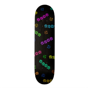 Skateboard Empreintes de pattes de Meow