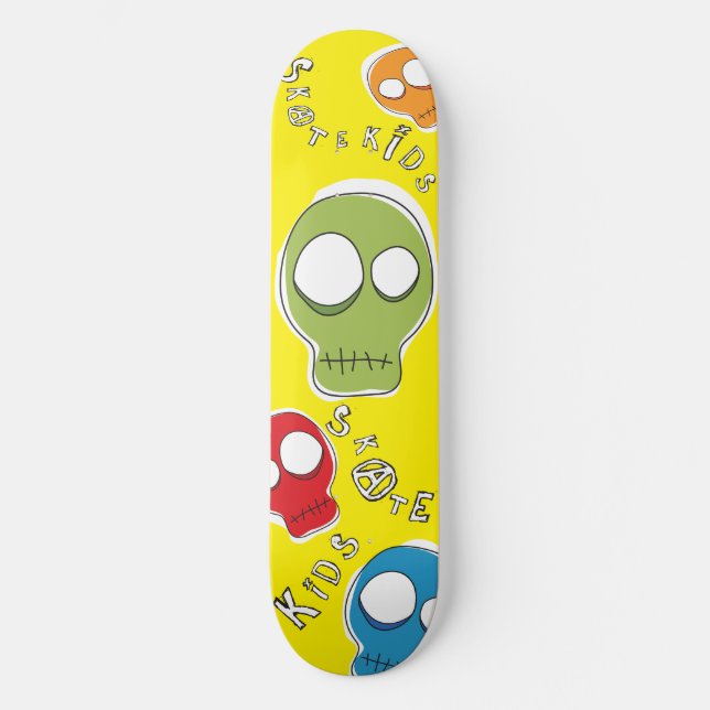 Skateboard Enfants de patin de crâne (Recto)