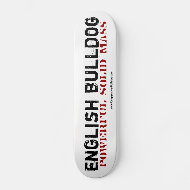 Skateboard English Bulldog (Recto)
