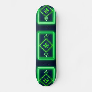 Skateboard Enseigne au néon royale