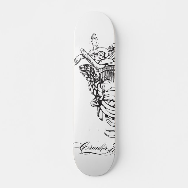 Skateboard Escrocs et noyau 1 de méduse de châteaux (Devant)