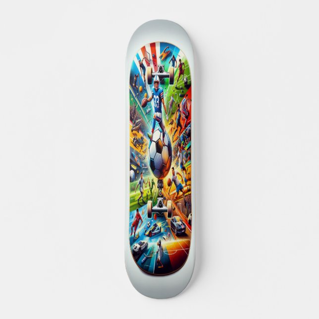 Skateboard Espace sportif dynamique (Devant)