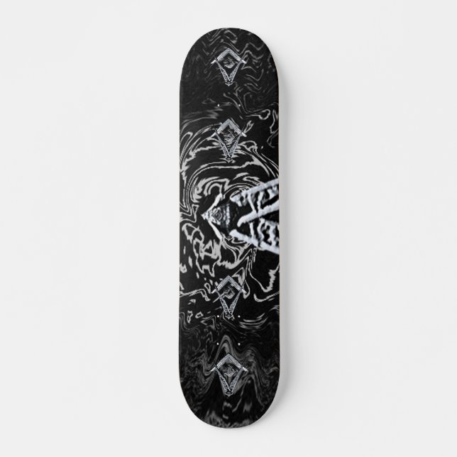 Skateboard Esprit maçonnique (Argent) (Devant)