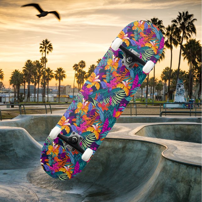 Skateboard Été tropical lumineux (Bright Tropical - Likoca Beach)