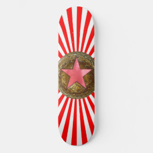 skateboard étoile rouge