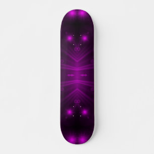 Skateboard étoiles de lumière violette