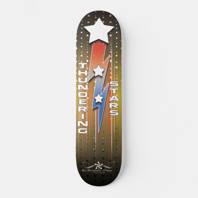 Skateboard Étoiles de tonnerre (Recto)