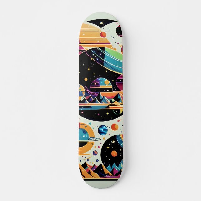 Skateboard Etoiles et planètes (Devant)