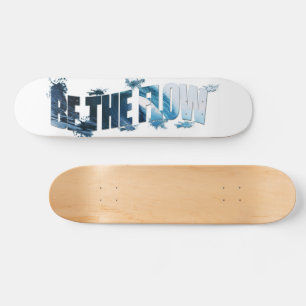 Skateboard Être Le Texte De Flux Art Breaking Wave