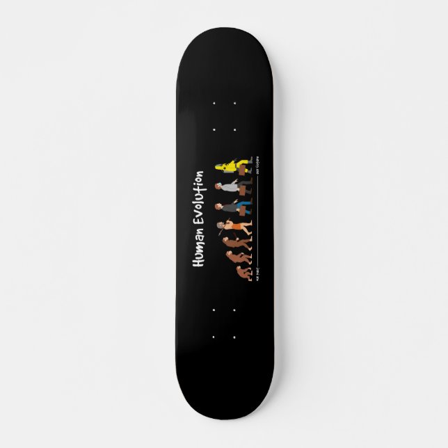 Skateboard Évolution - past to future (Devant)
