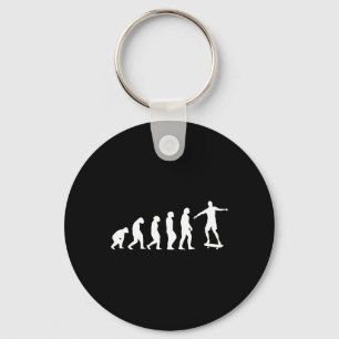 Skateboard Evolution - Skateboarding Lovers Sport Keychain