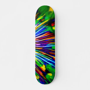 Skateboard Explosion Arc-en-ciel