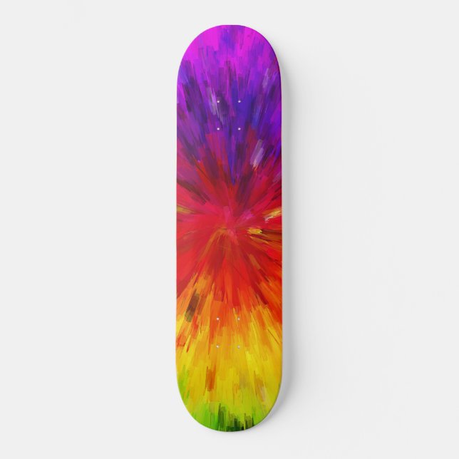 Skateboard Explosion de couleur (Recto)
