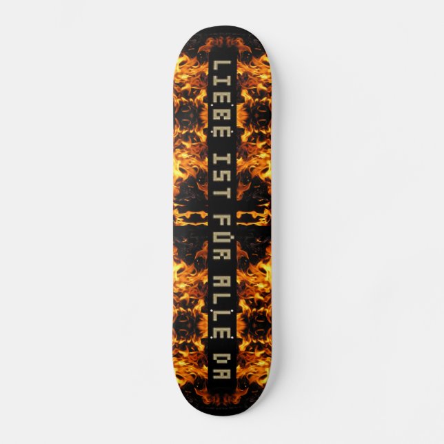 Skateboard Explosion des flammes (Recto)