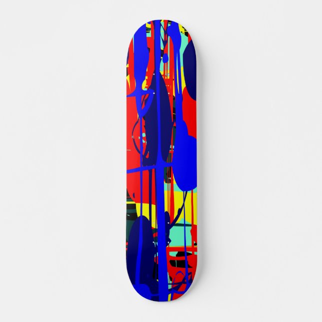 Skateboard Expressionniste Abstrait 02 (Devant)