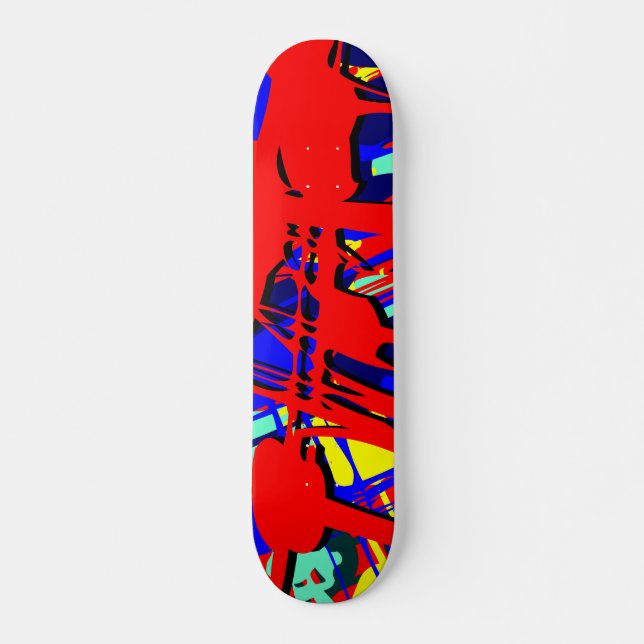 Skateboard Expressionniste Abstrait 03 (Devant)