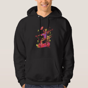 Skateboard Extreme Sport Skaters Skull Skeleton Hoodie