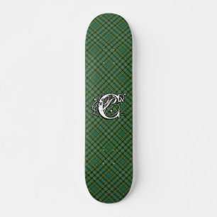 Skateboard Extreme Tartan Clan Currie Monogram