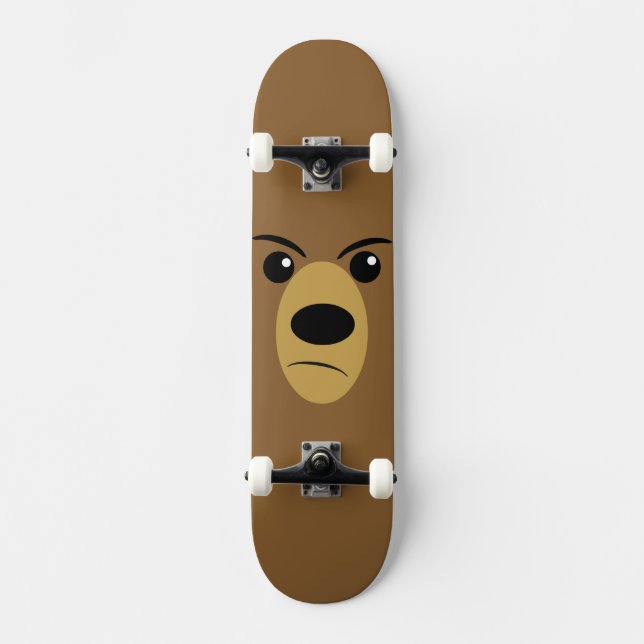 Skateboard Face de l'ours grincheux (Recto)