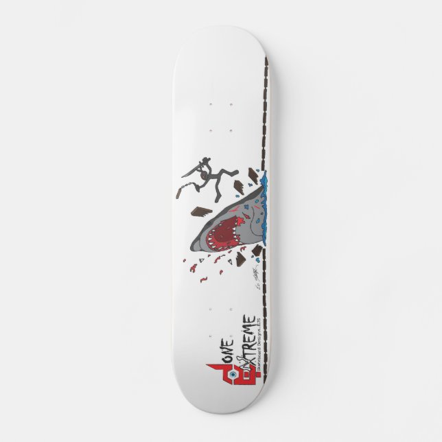 Skateboard Fait dans le requin extrême contre la planche à (Recto)