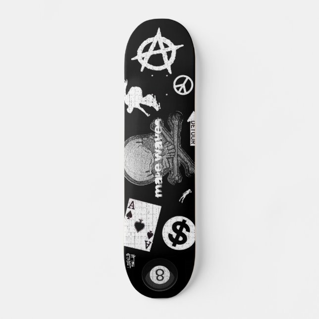 Skateboard Faites la planche à roulettes de messager de (Recto)