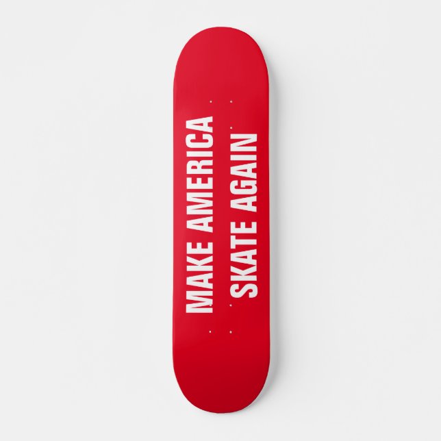 Skateboard FAITES l'AMÉRIQUE PATINER font de la planche à (Devant)