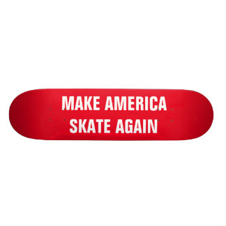 Skateboard FAITES l'AMÉRIQUE PATINER font de la planche à