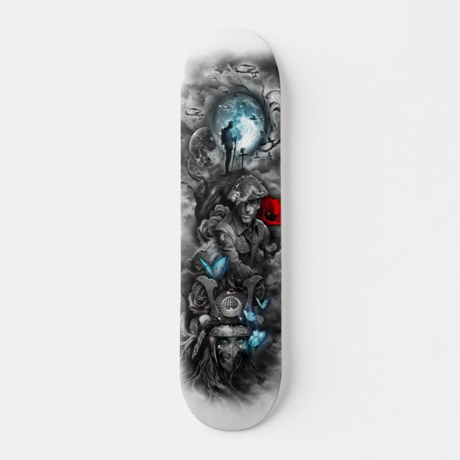 Skateboard Fallen Warrior Soldier Commemoreur Deck (Devant)