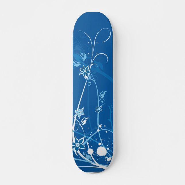 Skateboard Fantaisie bleu (Devant)