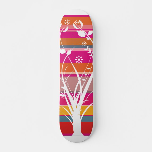 Skateboard Fantaisie rayé (Devant)
