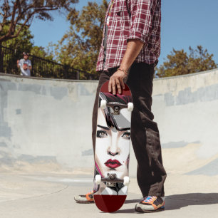 Skateboard Femme sanglante