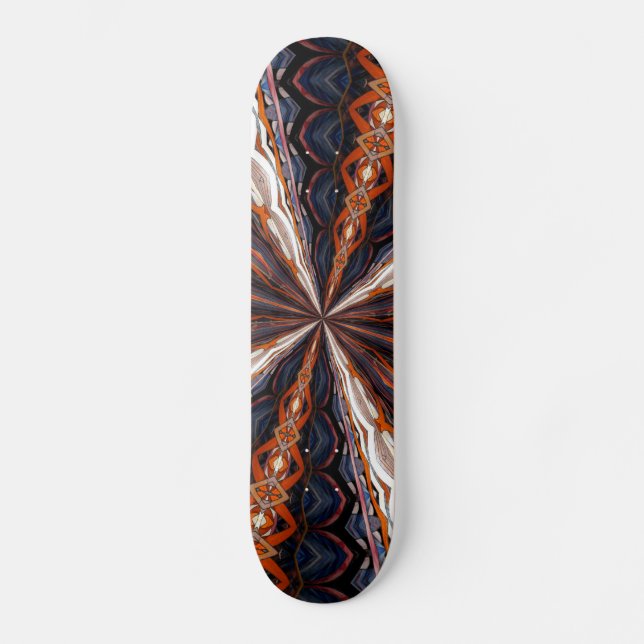 Skateboard Fenêtre en verre tendu Kaleidoscope 19 (Recto)