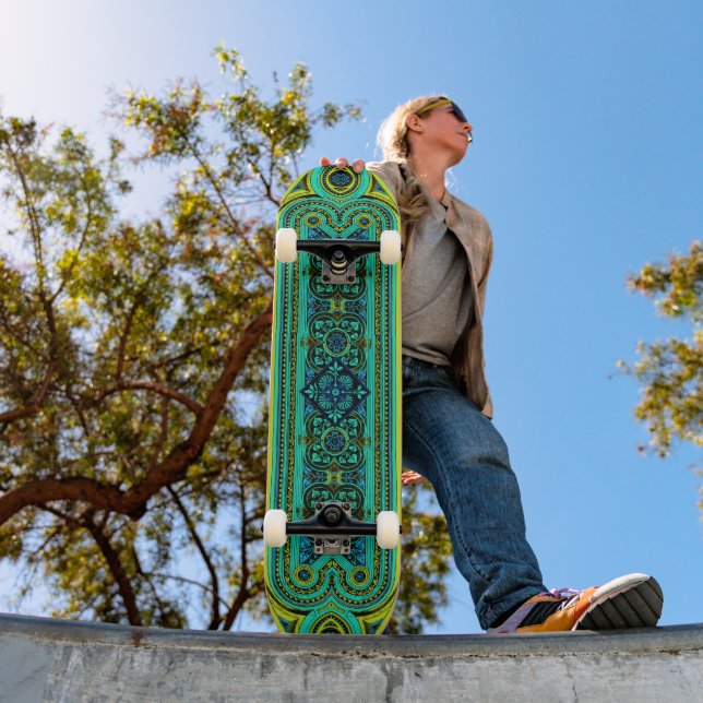 Skateboard Fenêtres graphiques en verre tendu de fonte (Extérieur 1)