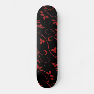 Skateboard Ferme décorative rouge et noire