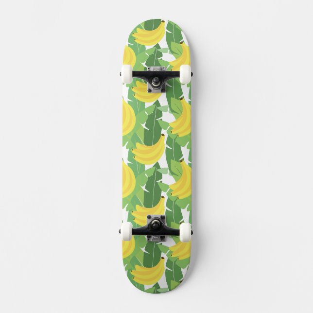 Skateboard Feuille de banane et motif de fruit (Recto)