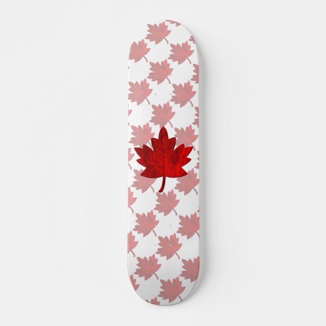 Skateboard Feuille d'érable du Canada par Shirley Taylor (Devant)