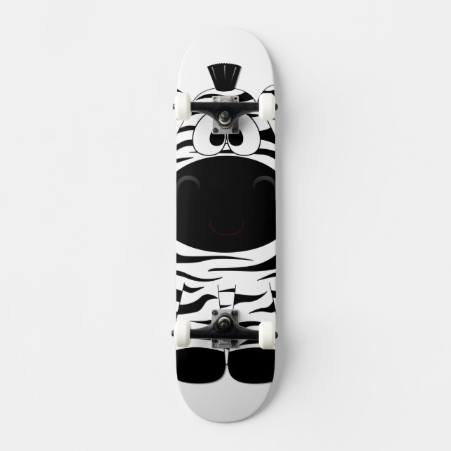 Skateboard Fierce Zebra prêt pour un peu d'air (Recto)