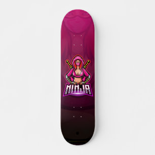 Skateboard Fille au sabre ninja Echo Violet 