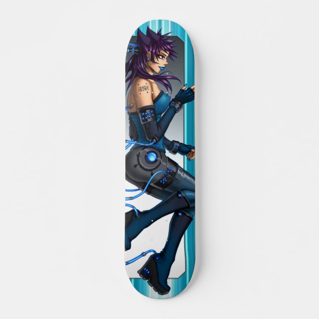 Skateboard Fille d'Anime de la science fiction (Devant)