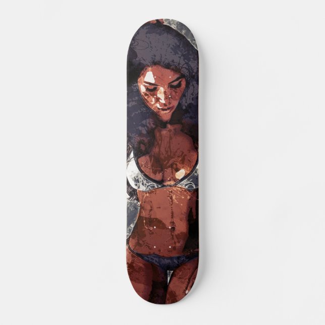 Skateboard Fille de bikini (Recto)