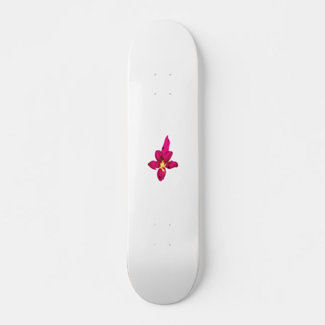 Skateboard Fille Design, Or Léger, Rouge Purplish (Devant)