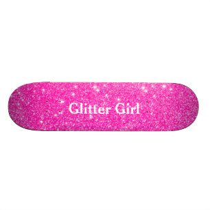Skateboard Fille Parties scintillant Rose Chaud Montrez Vos G