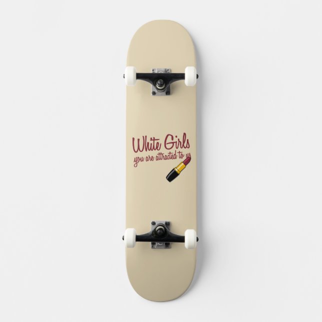 Skateboard Filles blanches (Recto)