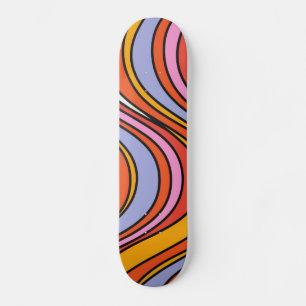 Skateboard Fils psychédéliques rétro Hippie