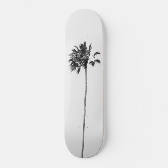 Skateboard Finesse de la paume noire et blanche #1 #tropical  (Recto)