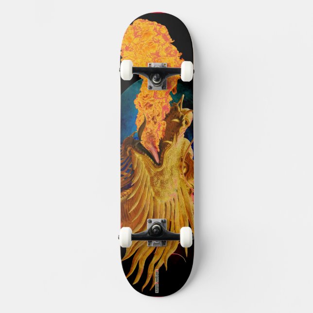 Skateboard Fire Dragon Chinese (Recto)